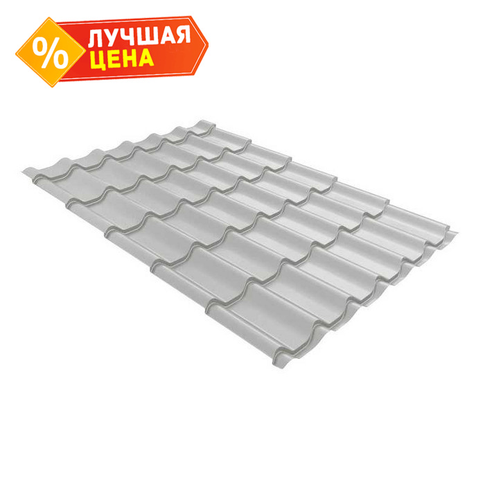 Металлочерепица Grand Line Classic (Классик) 0,5 GreenCoat Pural Matt BT RR 21 Серое окно