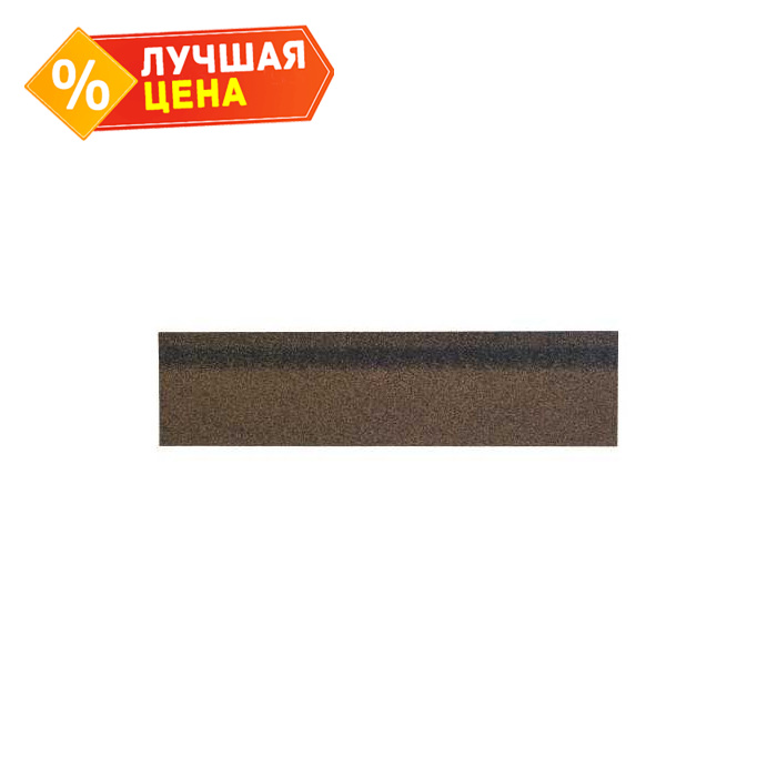 Гибкая черепица коньково-карнизная Технониколь Шинглас Ранчо / Финская Коричневый 5 м2