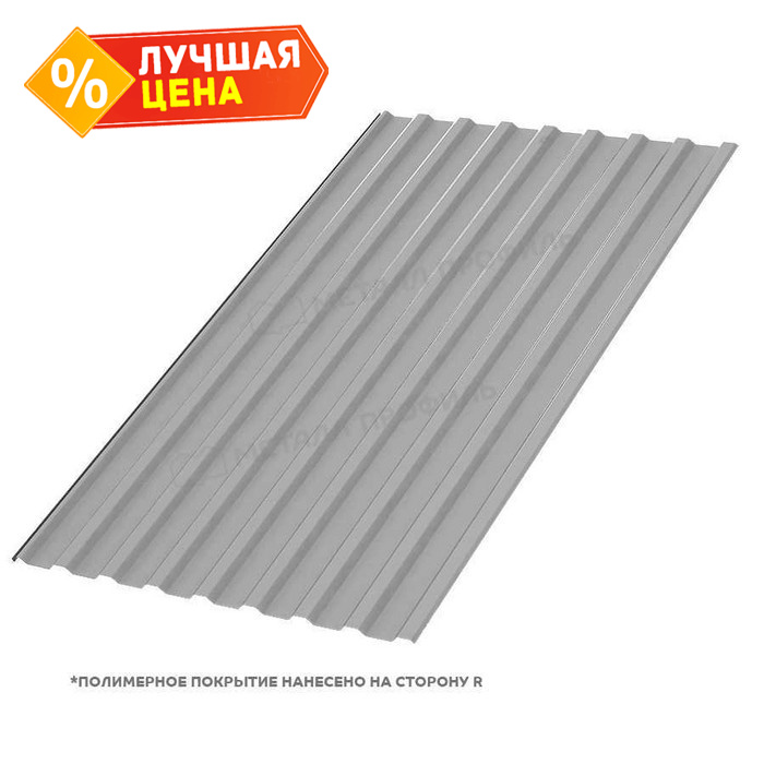 Профлист Металл Профиль МП-20 0,45 Полиэстер RAL 9006 Белый алюминий | A