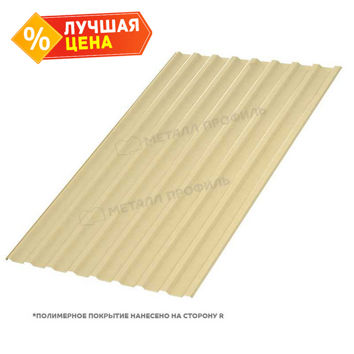 Профлист Металл-Профиль МП-20 NormanMP 0.5 мм RAL 1014 Слоновая кость