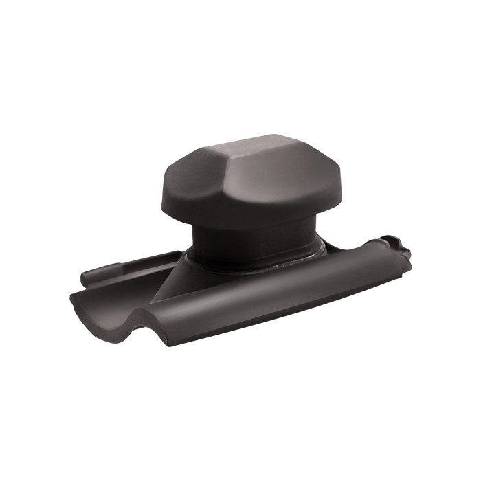 Черепица с сант вент выходом, Modena 11, Алмазно-черный, ABC