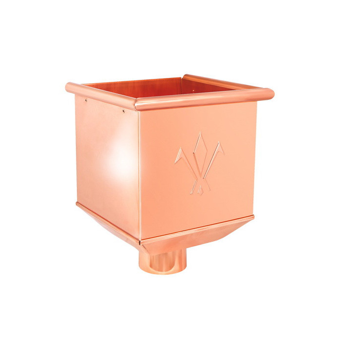 Воронка водосборная, медь, d-100 мм, Aquasystem