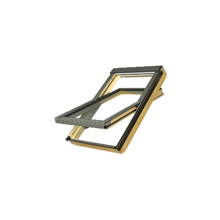 Деревянное мансардное окно, FTU-V U3, 55x78, Среднеповоротное открывание, Fakro