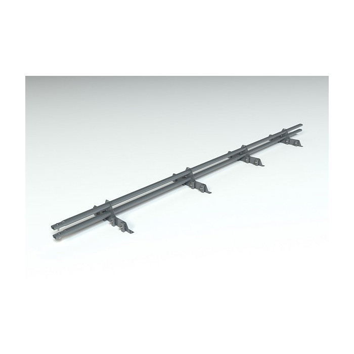 Комплект снегозадержания Prestige ZN 3м., Master для фальцевой кровли, (состав: 4 опоры, 16 зажимов, 2 трубы, комплект крепления), серый графит, Roofsystems