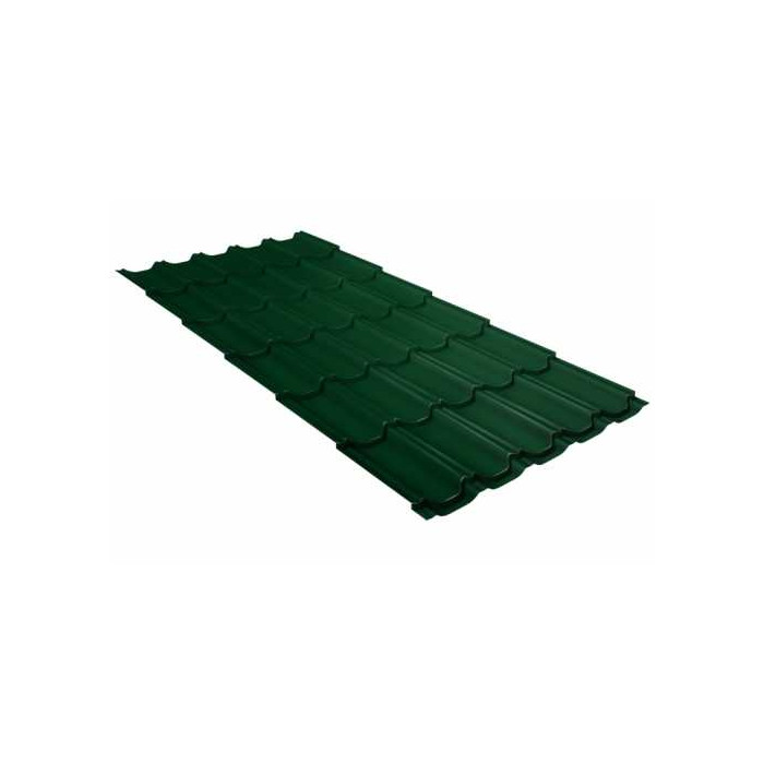 Металлочерепица Grand Line Kvinta plus (Квинта Плюс) 0,5 Velur RAL 6005 Зеленый мох