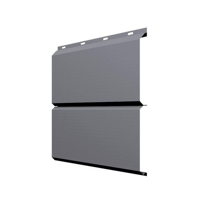 Софит ЭкоБрус без перфорации 0,345 Grand Line 0,5 Satin с пленкой RAL7004 сигнальный серый